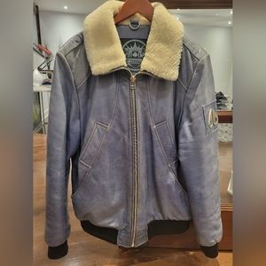 Moose Knuckles Leather winter bomber